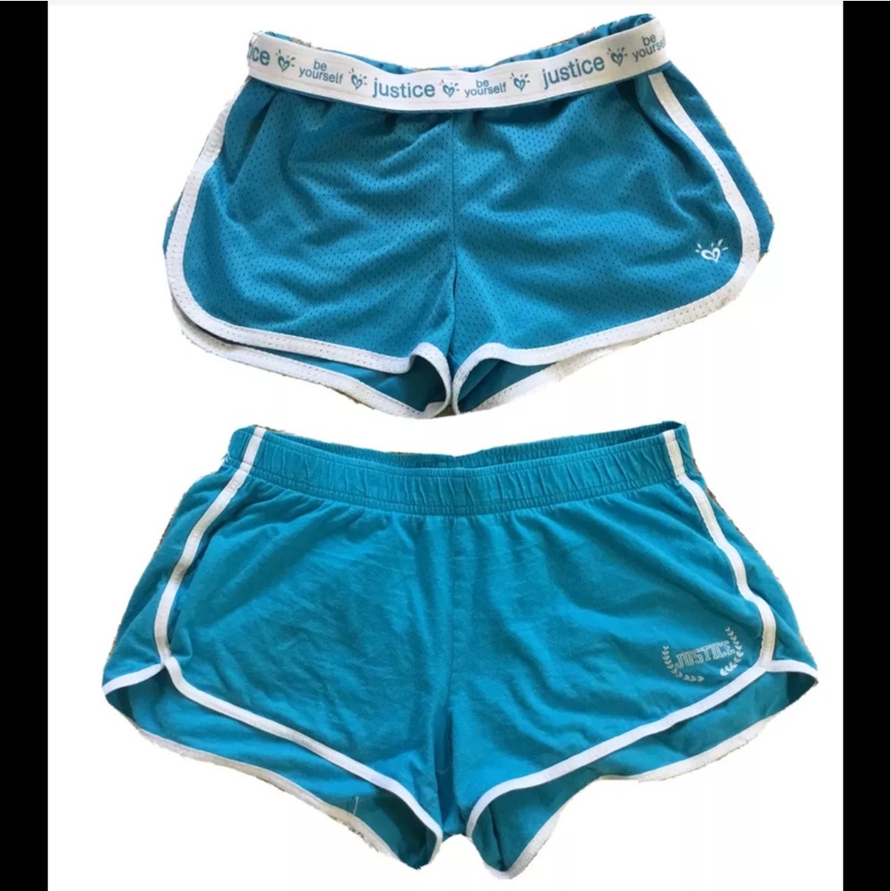 JUSTICE Girls size 18 GYM SHORTS LOT
